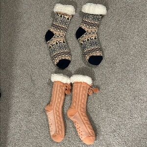 NWOT!! Cozy Patterned and Cable Knit Socks Set